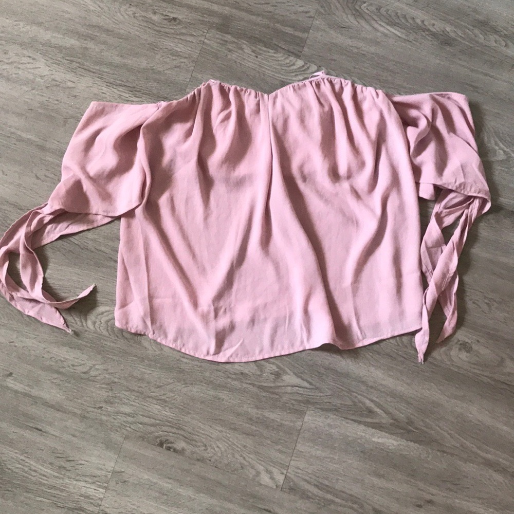 Mauve off the shoulder top